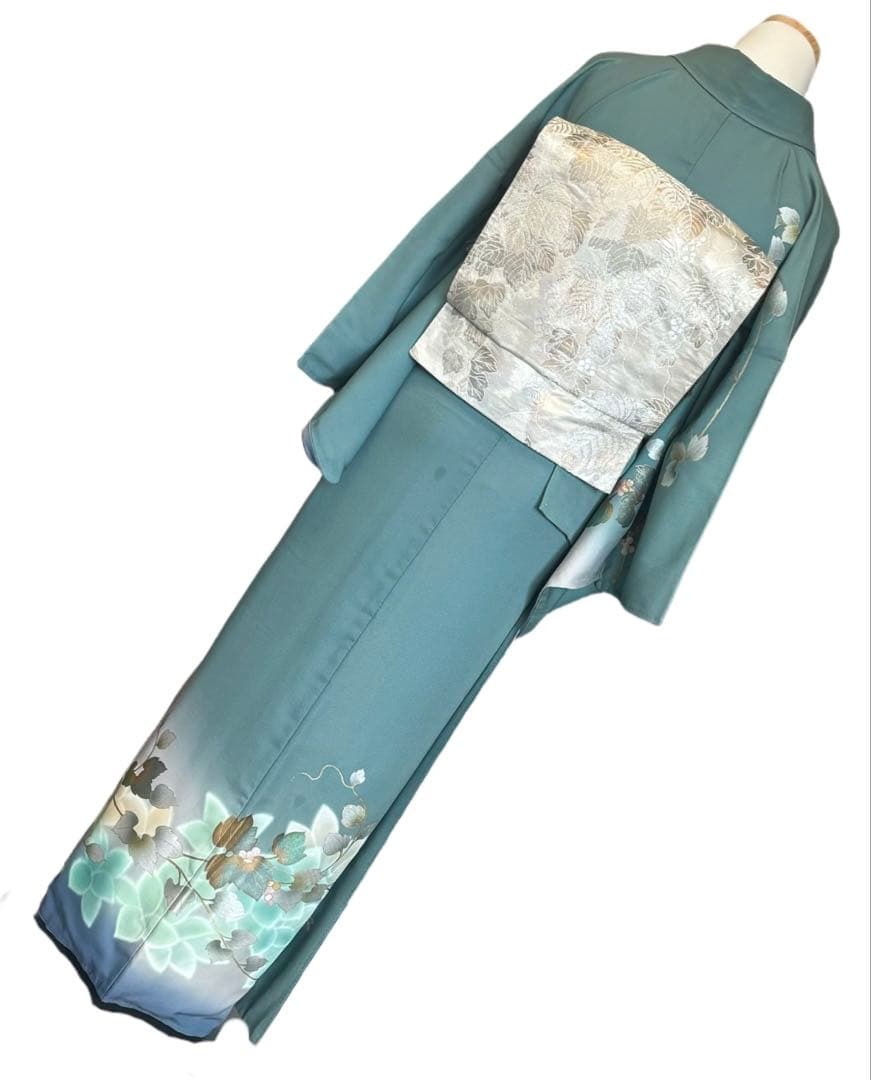 nana♡min●H-7◆着物 訪問着 フルセット◆暈し染め 金銀彩 正絹