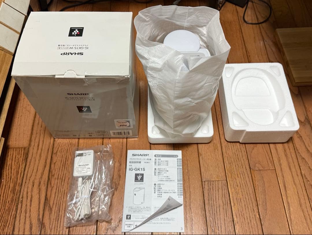 SHARP IG-GK1S-W プラズマクラスターイオン発生器