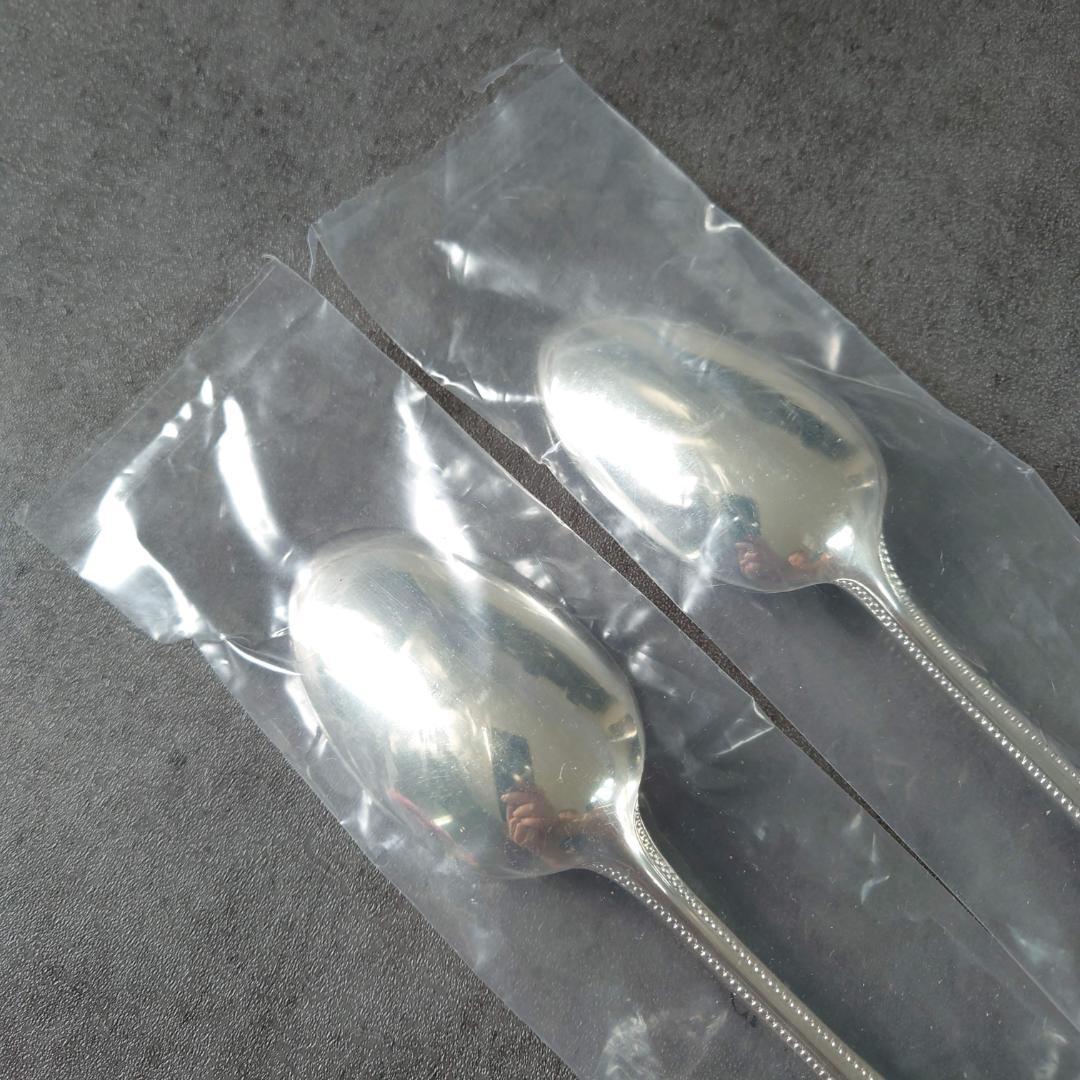 クリストフル パール 未開封 スタンダードスプーン 2点