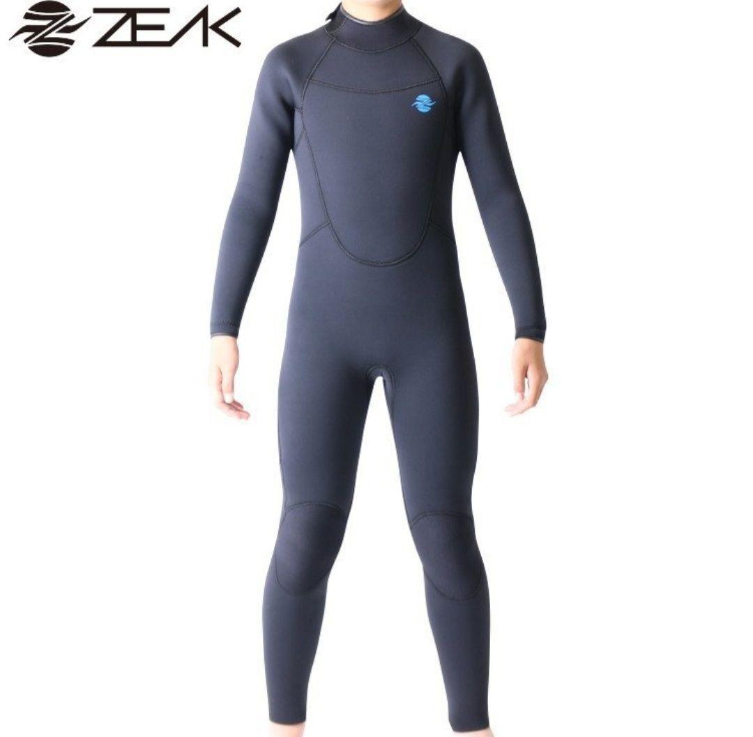 【新品】 ウェットスーツ セミドライ ZEAK 子供用 6×4mm 120サイズ