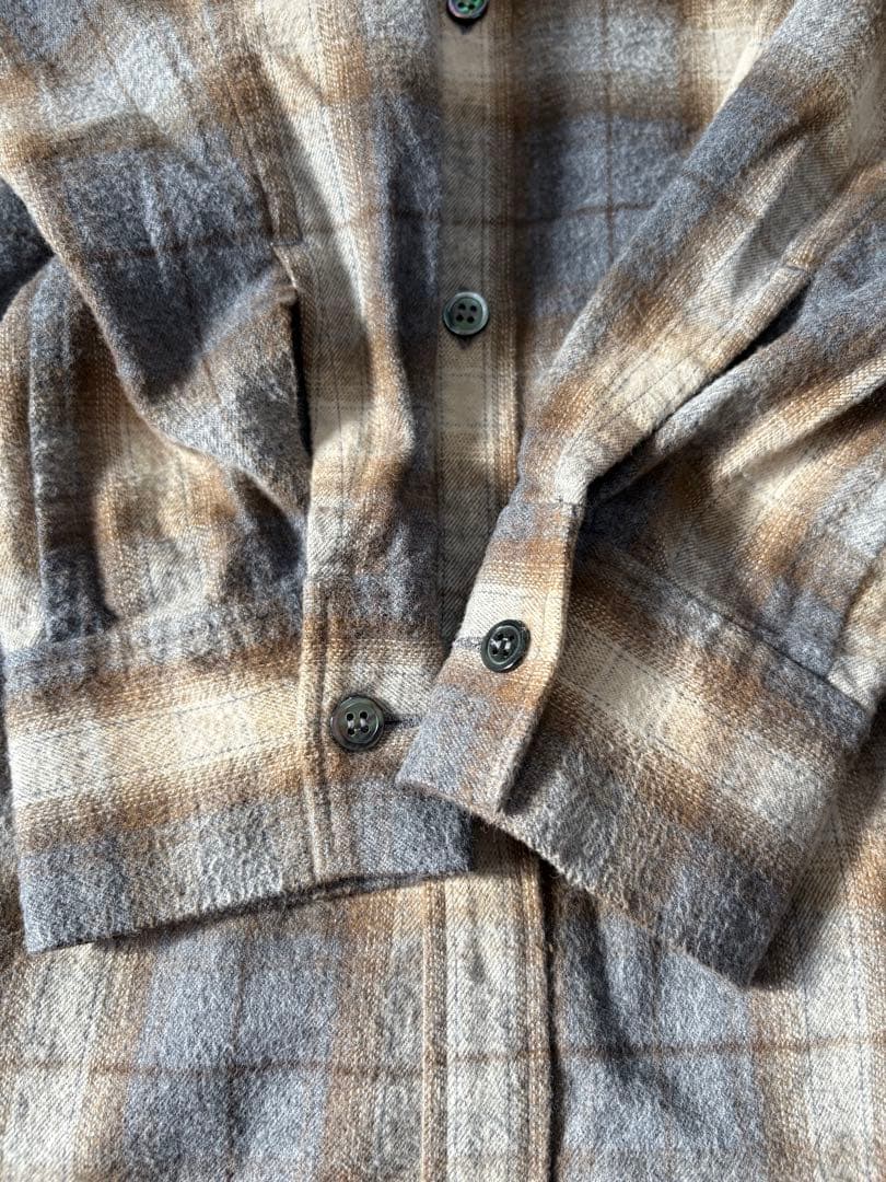 極美品✨️【Whim Gazette】シャギー チェック シャツ サイズフリー