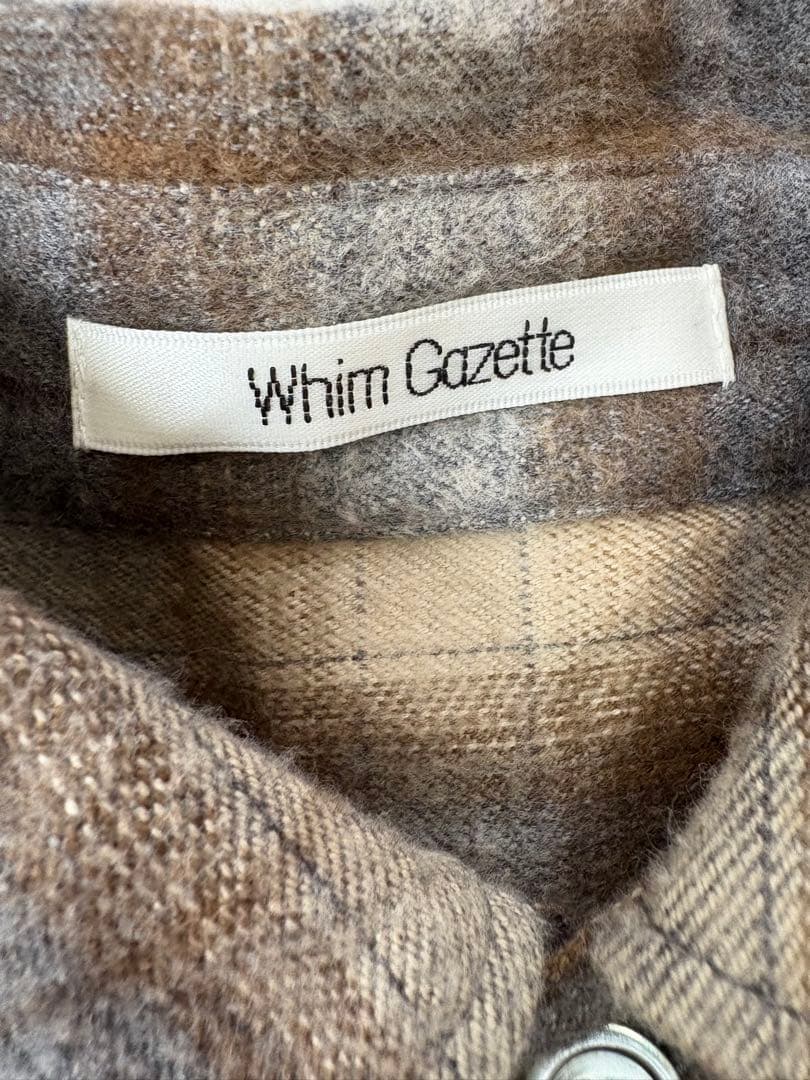 極美品✨️【Whim Gazette】シャギー チェック シャツ サイズフリー
