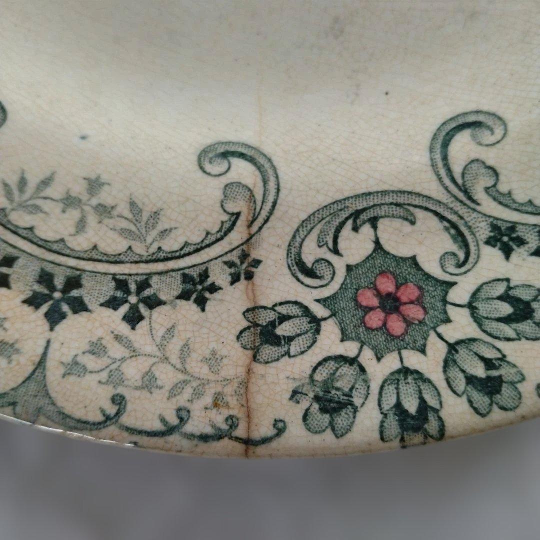 ライン他あり・ショワジールロワプレート・切り花/フランスアンティーク