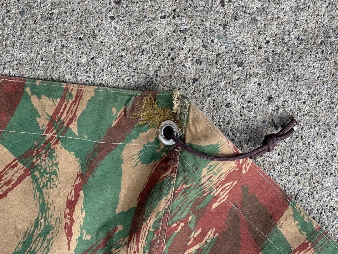 軍幕　フランス軍パップテント シェルターハーフ　リザードカモ　2枚セット