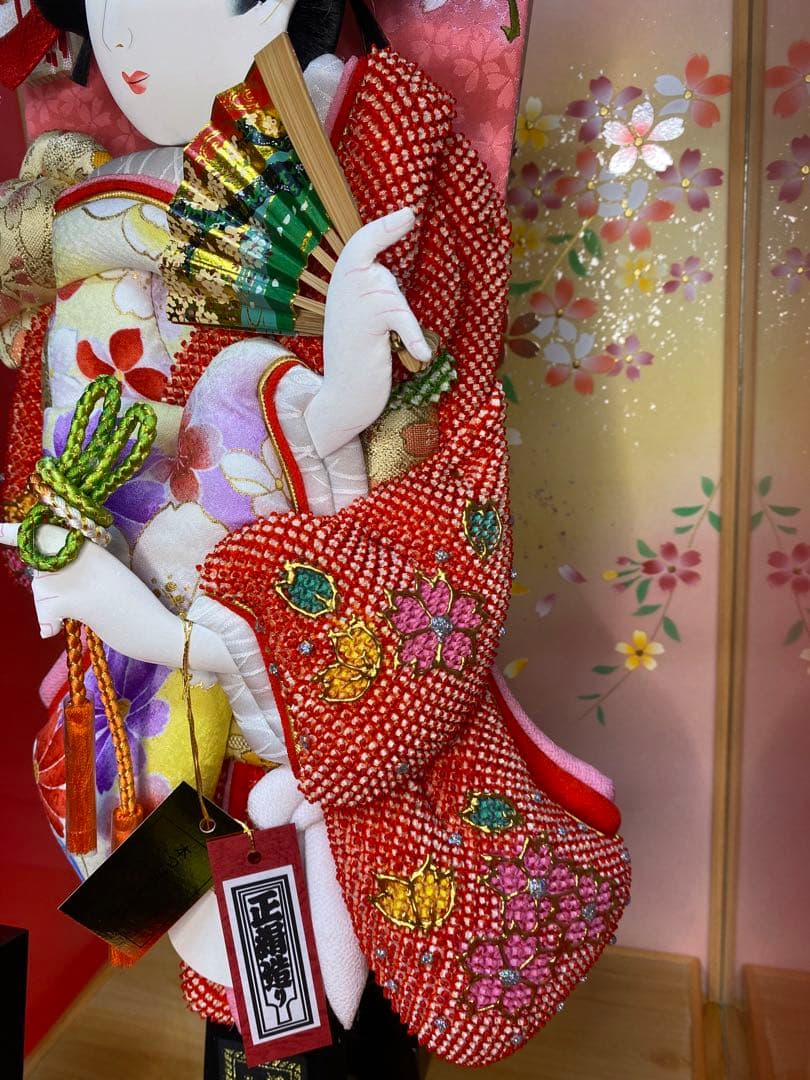 東京久月　名入れ付羽子板ガラスケース１５号・間口約３３×奥行約２９×高さ約６０㎝