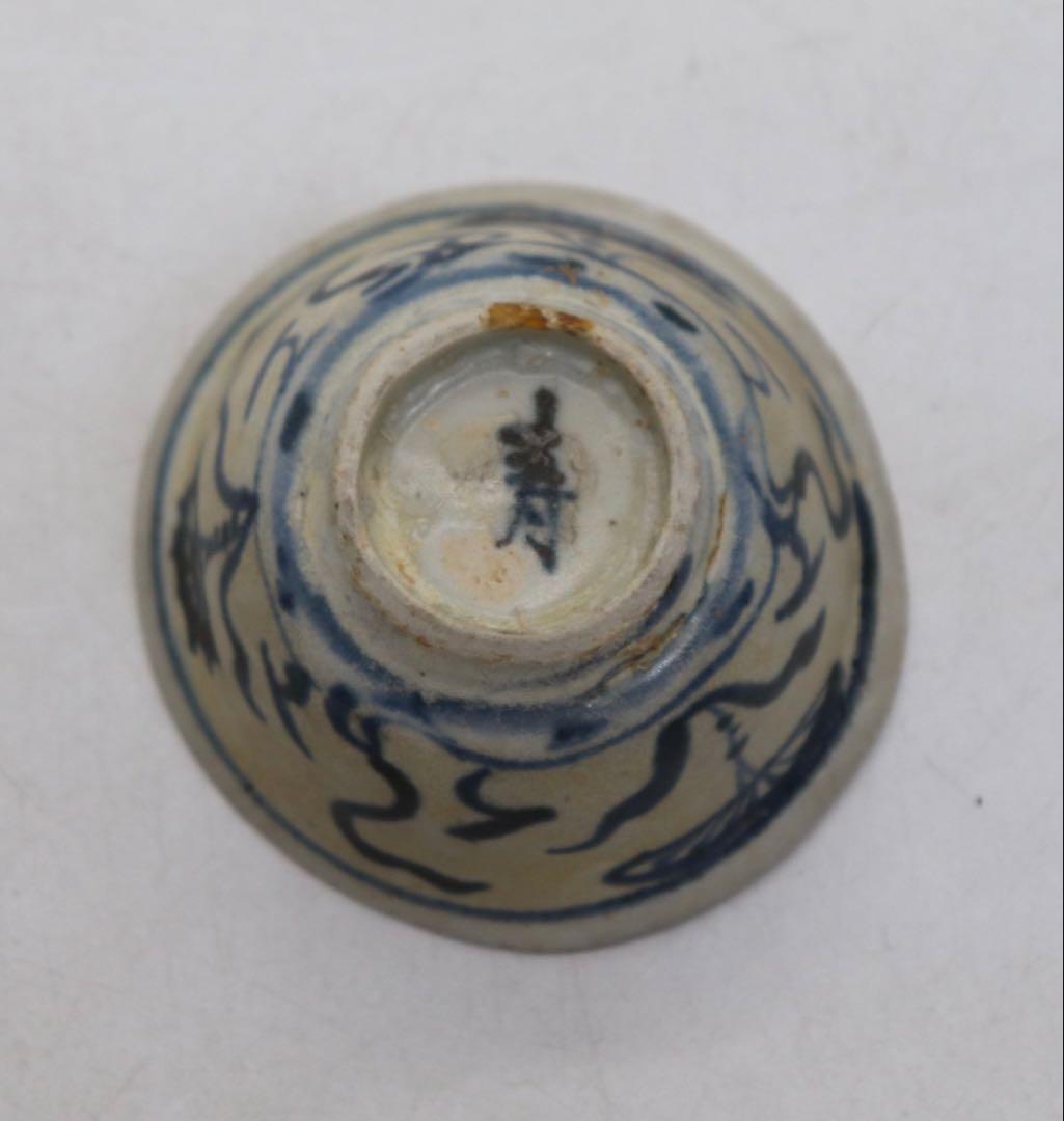 中国　明時代　清時代　小皿　小杯　レンゲ3点まとめ　アンティーク　送料込み901