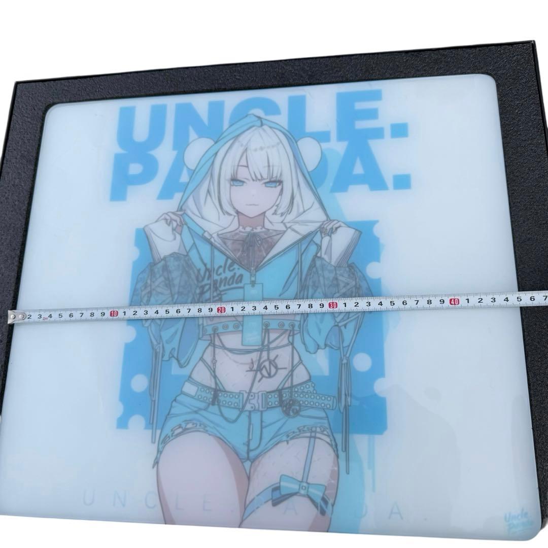 Uncle Panda ガラスマウスパッド BLUE-SP 特別版 イラスト入り