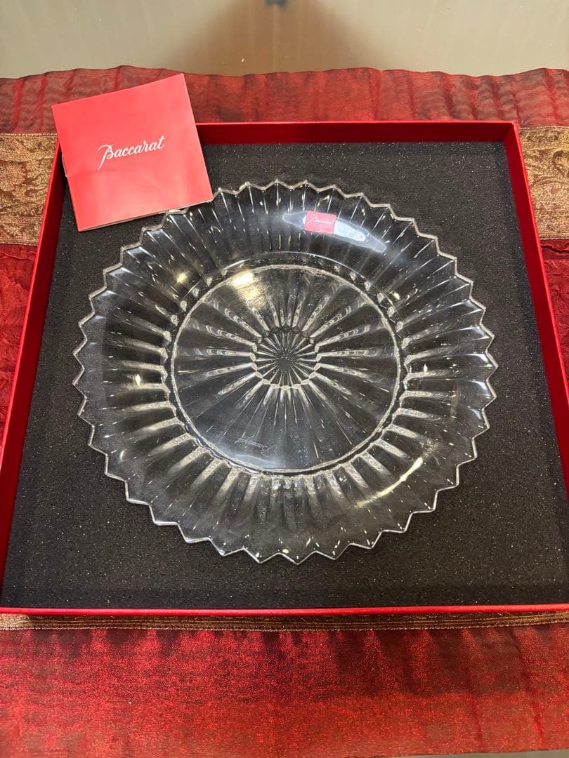 未使用 Baccarat バカラ ミルニュイ プレート 21cm 皿 食器　③