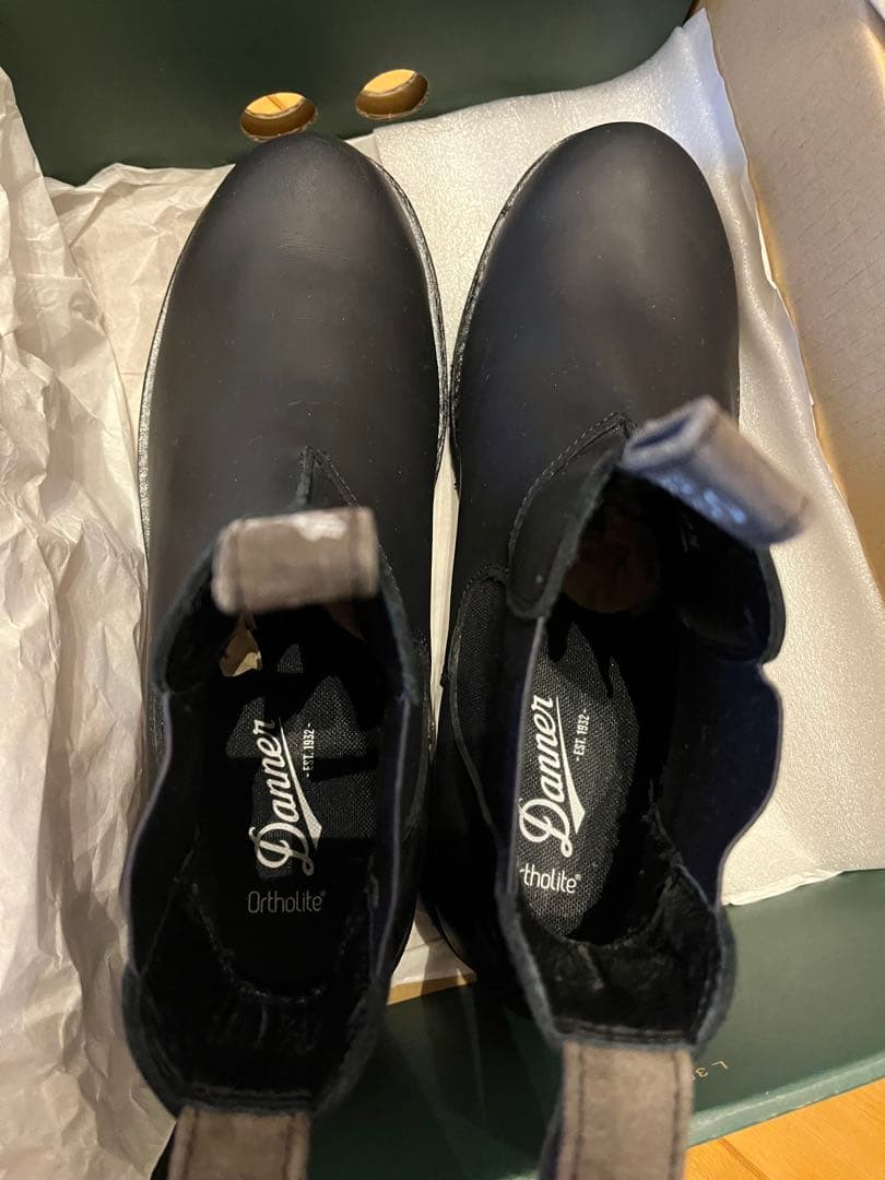 DANNER × Orange 別注 WP サイドゴア ブーツ 黒 27,5