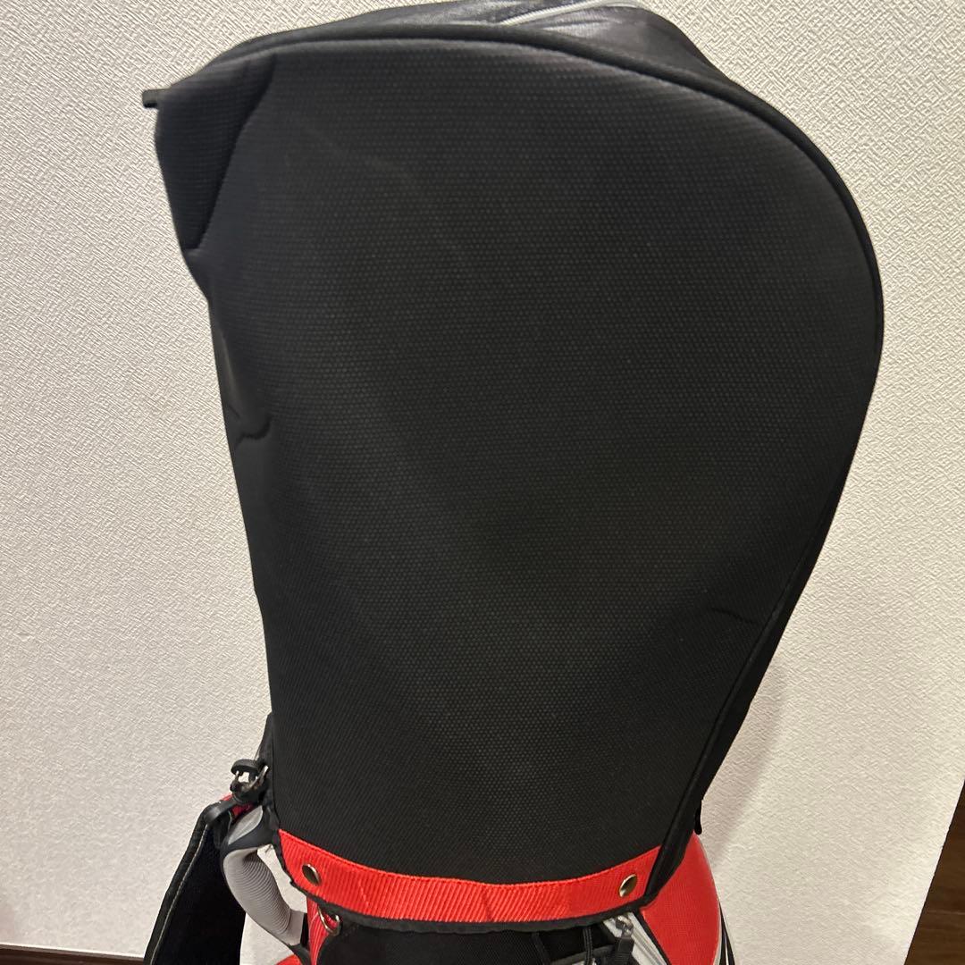 美品ナイキ レッド/ブラック 赤/黒　布地　軽量 ゴルフバッグ キャディバッグ