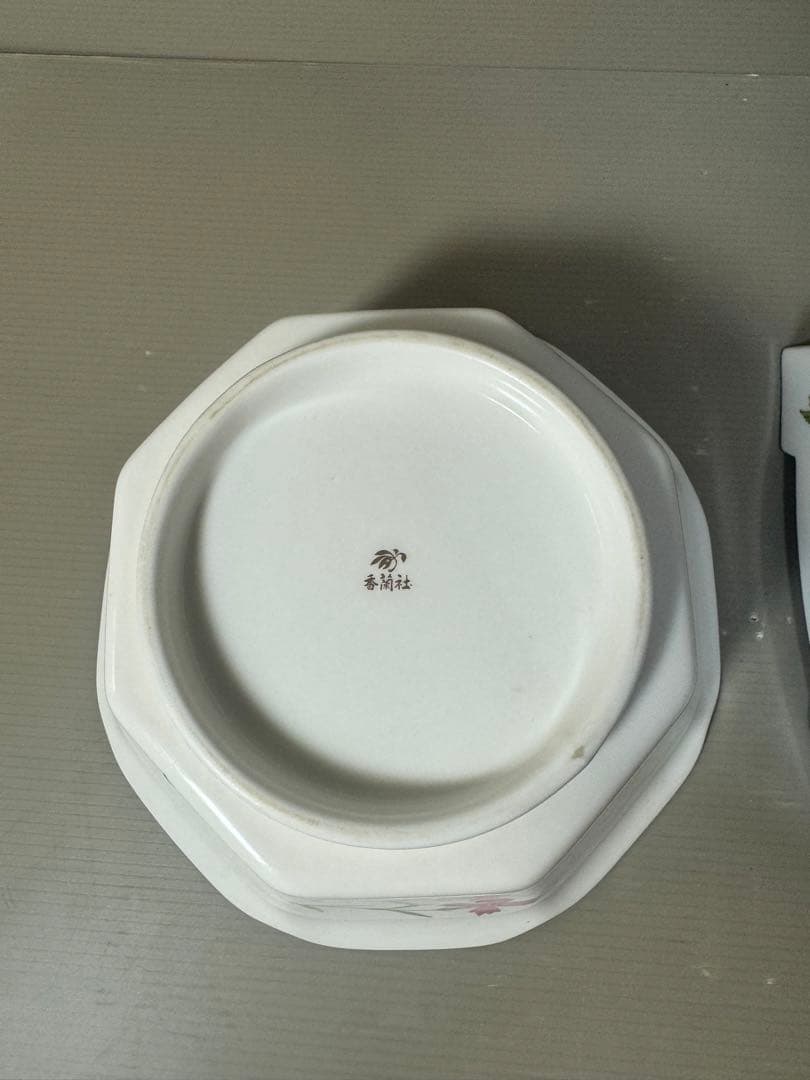 2606 深川製磁　香蘭社　まとめ売り　鉢2客　蓋付碗1客　急須1客