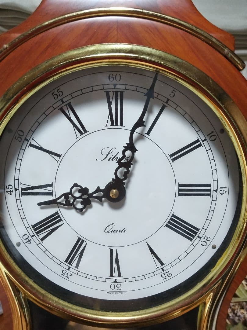 アンティーク 象嵌 振り子置き時計 ジャンク