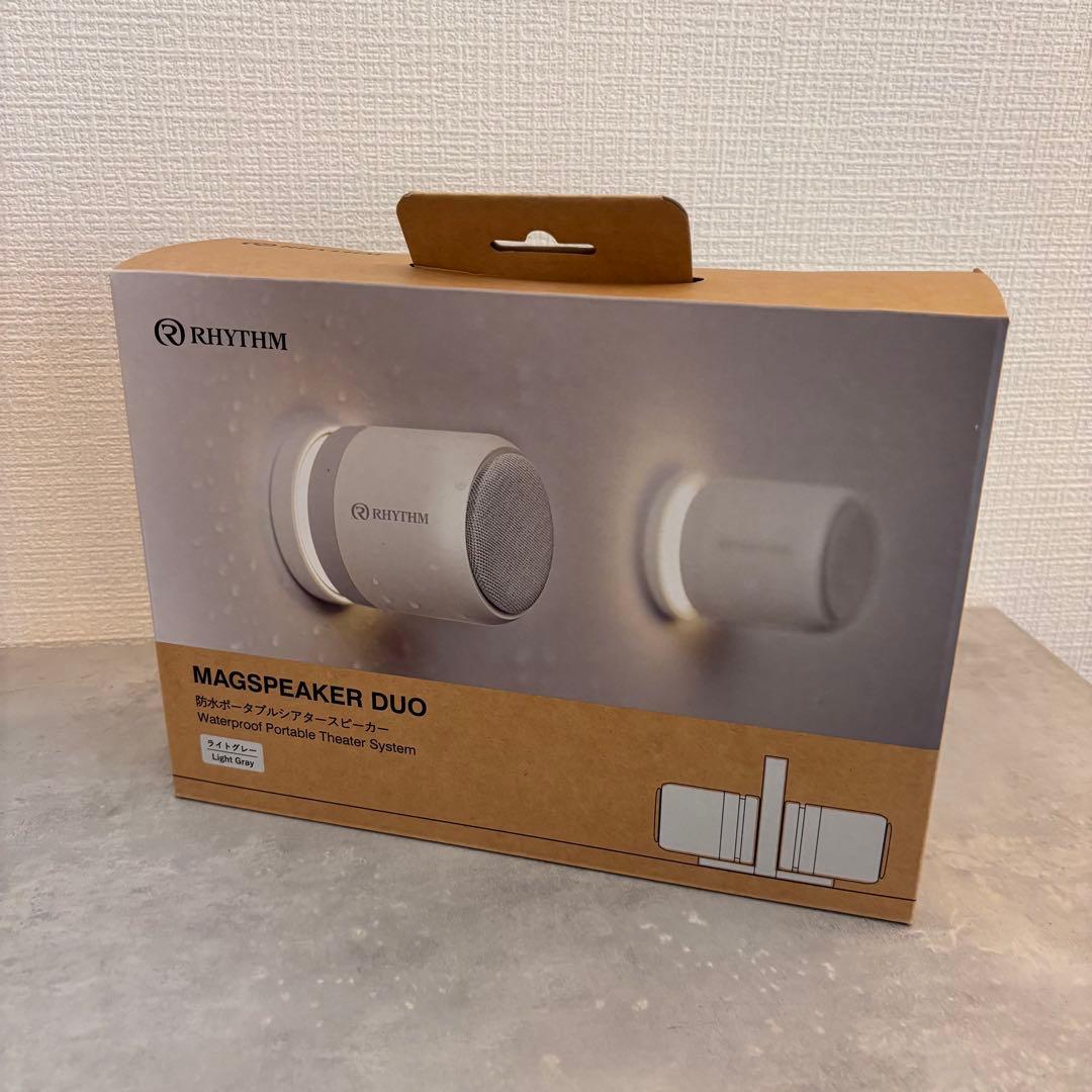 【新品未開封】RHYTHM MAGSPEAKER DUO ホワイト防水スピーカー