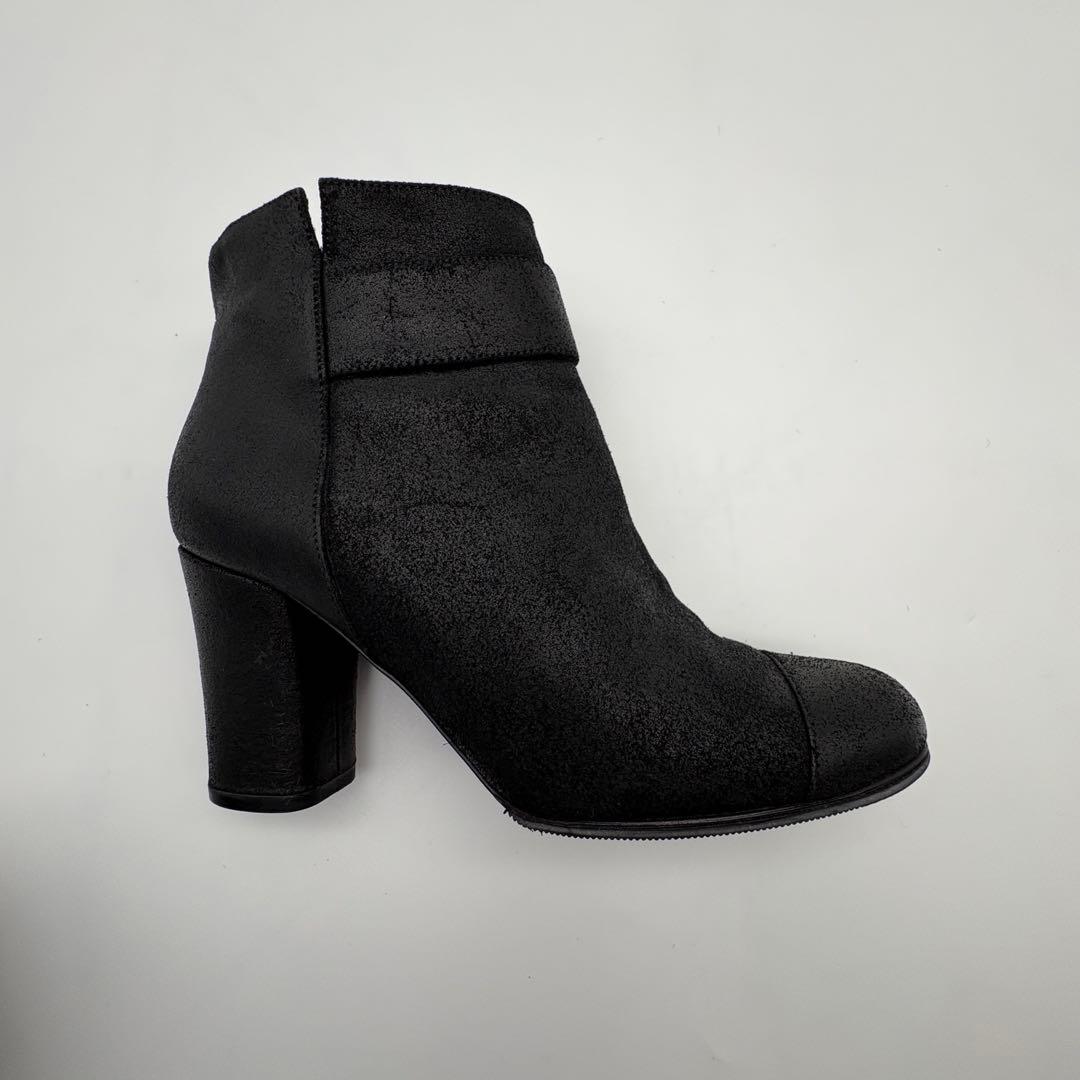 あっつー定番CHANEL シャネル　スエード　ヌバックレザー ブラック