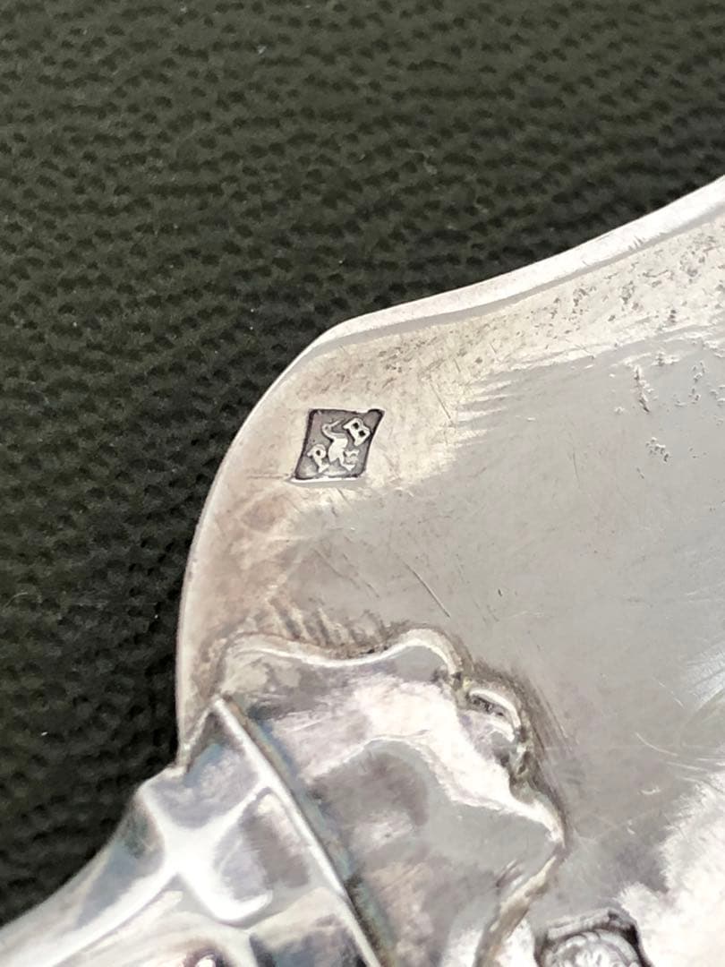 フランス アンティーク　Philippe Berthier 銀製カトラリー3本