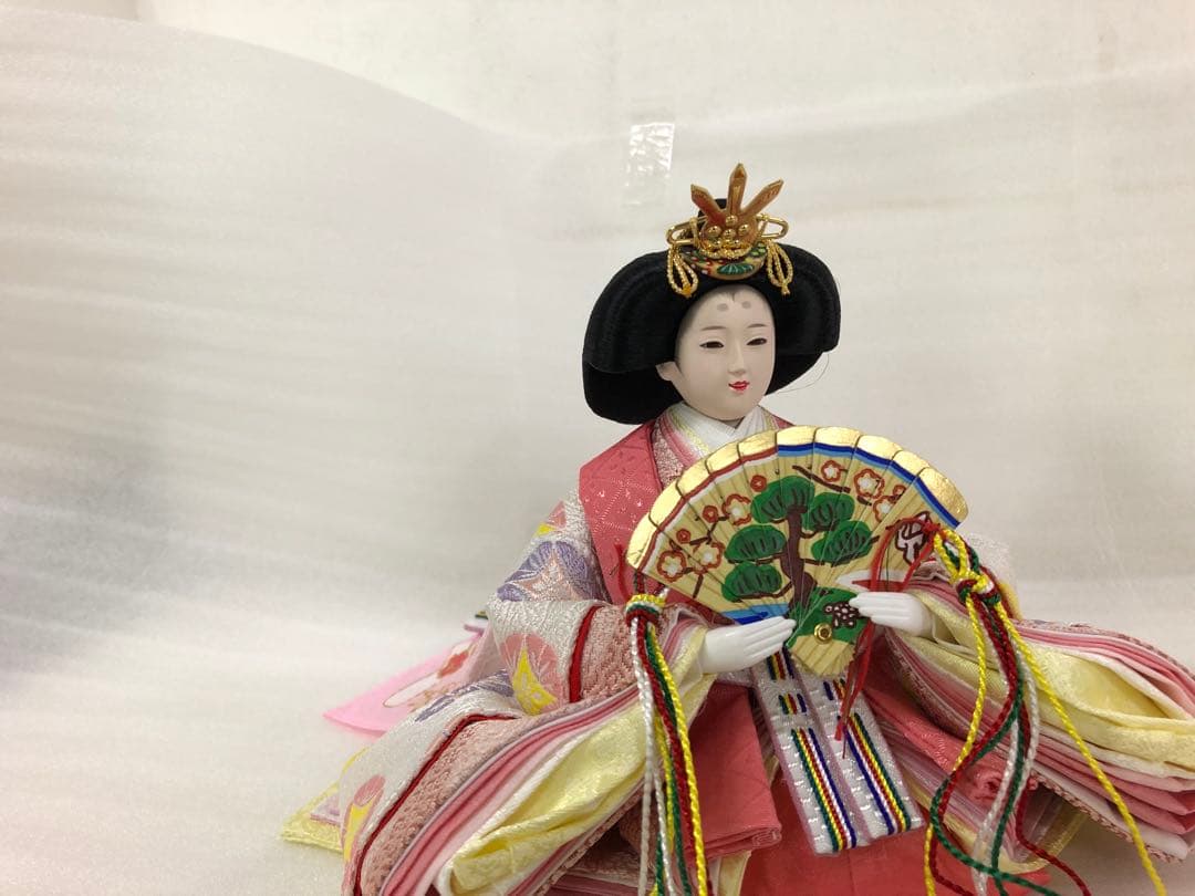 【新品】　雛人形　刺繍花柄屏風セット　数量限定 セール中