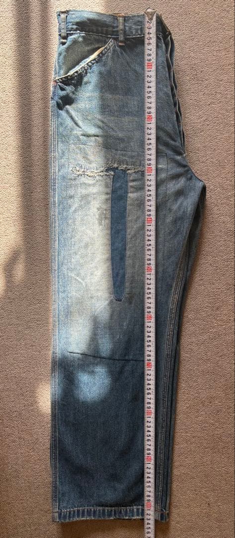 パンツ BOWWOW LAPD PRISONER DENIM PANTS AGED L