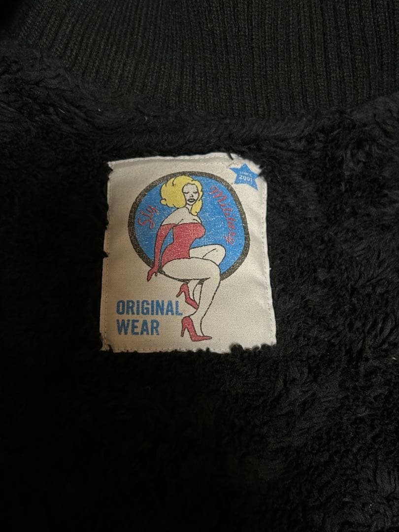 SLY N3B ダウン ラクーン 黒 ミリタリー Y2K