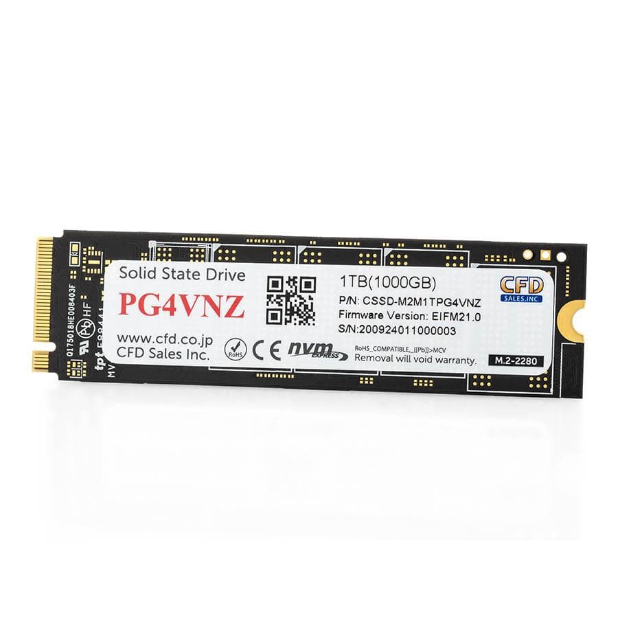 7,000Mb/s 動作確認済み M.2 SSD 1TB CFD販売 ゲーミング