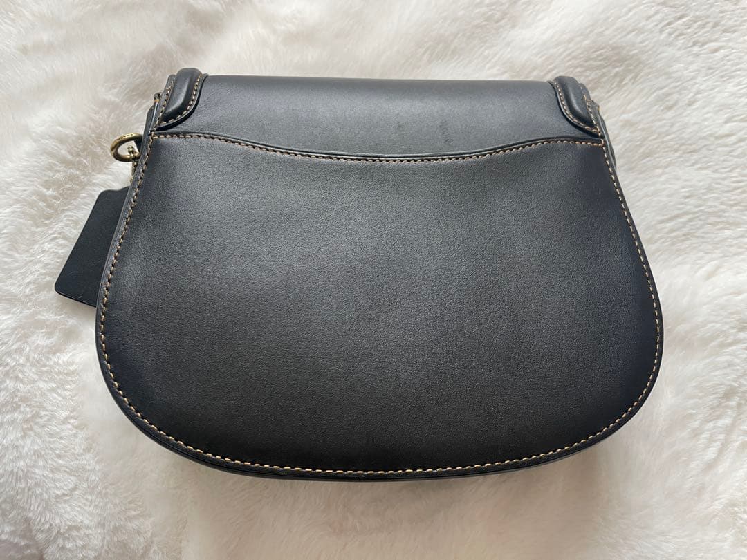 【美品】コーチ ビート 2way ショルダーバッグ サドルバッグ レザー 黒