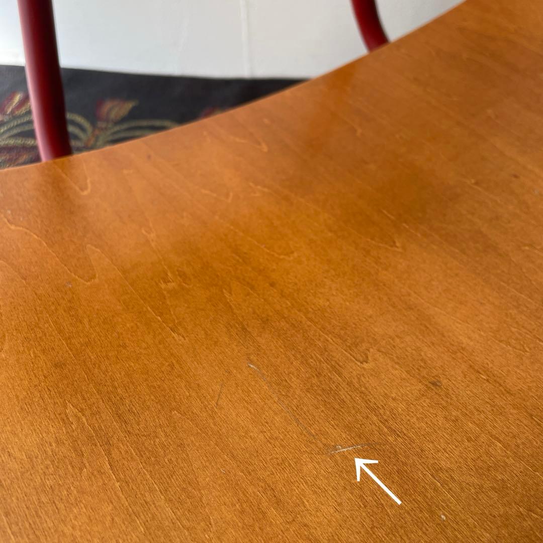 木製　ローラウンドチェア　スクールチェア　回転座椅子　ヴィンテージ　スチール