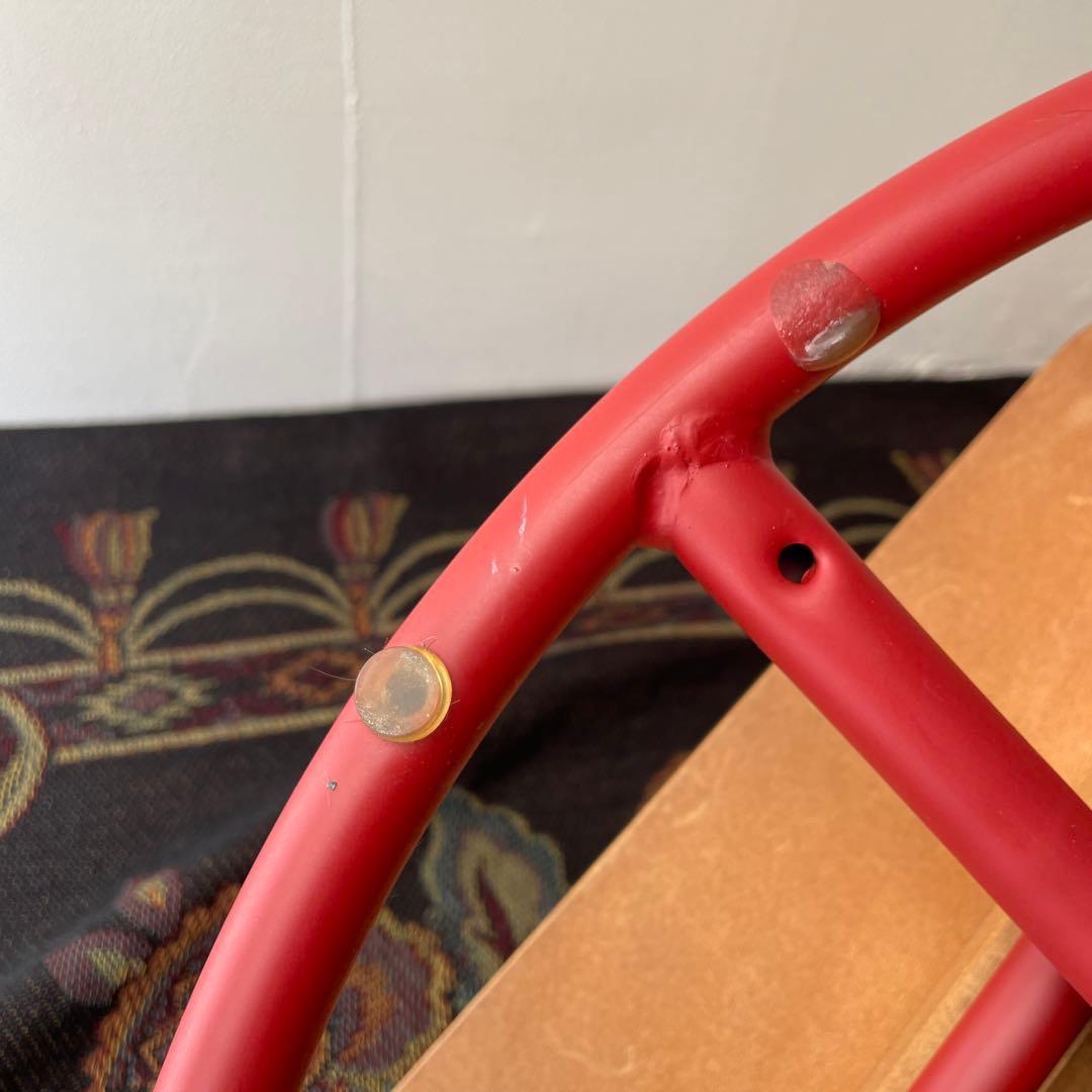 木製　ローラウンドチェア　スクールチェア　回転座椅子　ヴィンテージ　スチール