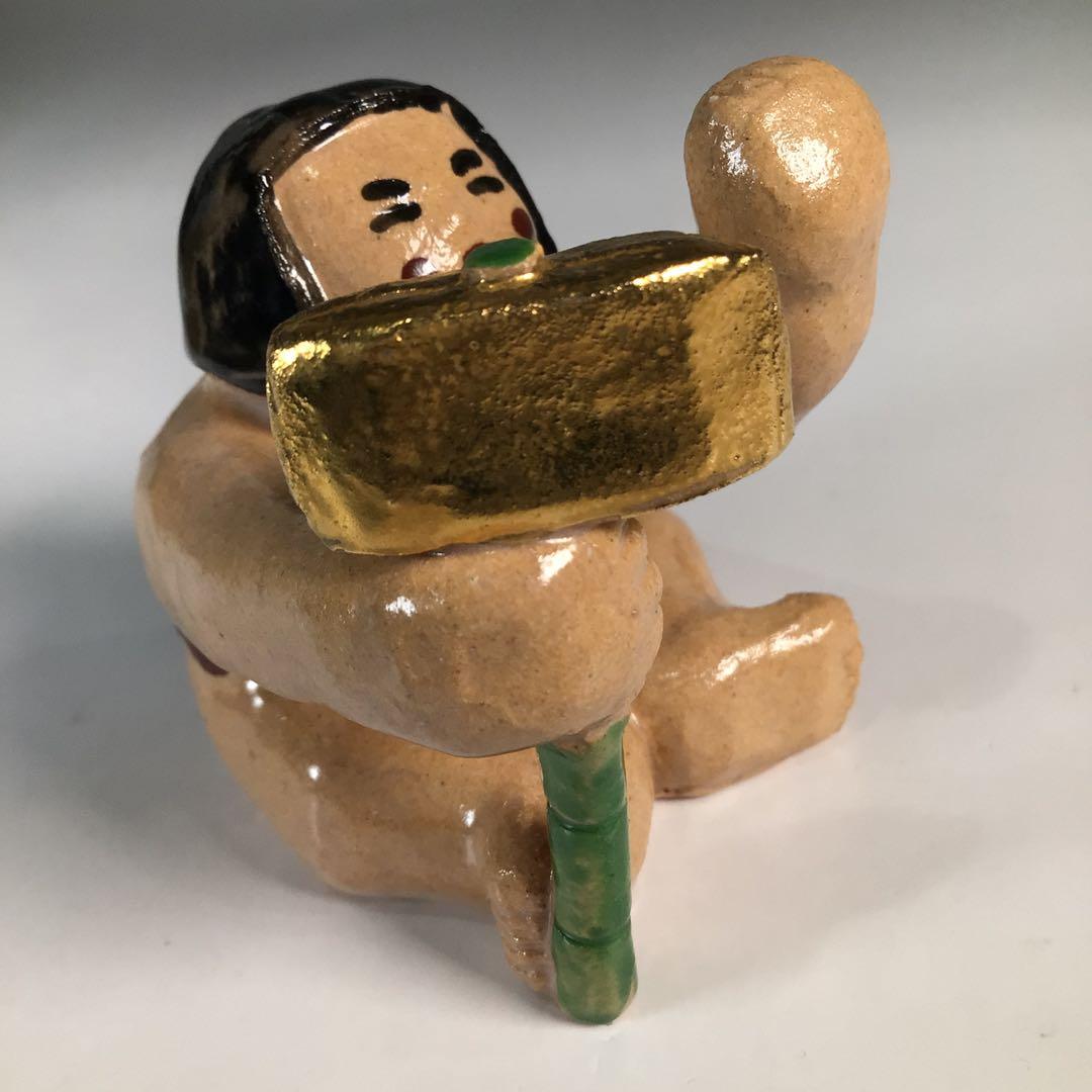 Ｎ９１２　蓋置　『一陶人窯　長谷川剛造』『金太郎蓋置』　共箱　茶道具