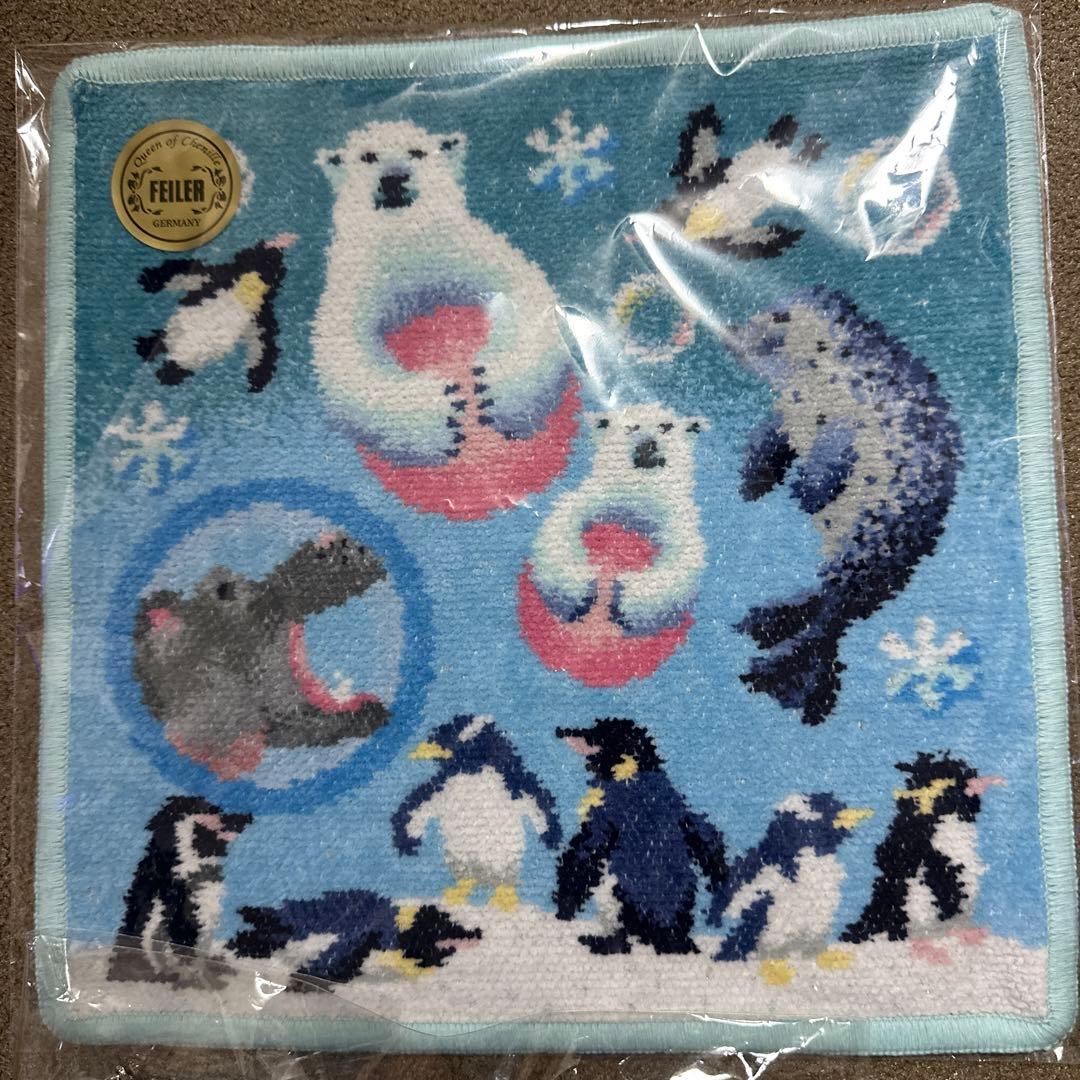 フェイラー アサヒヤマアクアフレンズ ポーチ(大)&ハンカチ（取扱店舗限定）