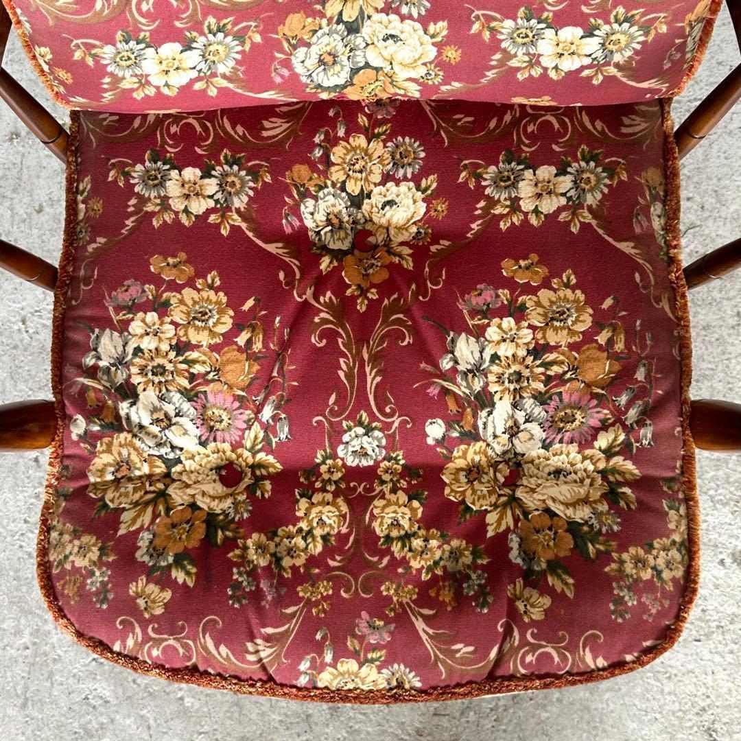 ✿飛騨産業✿ キツツキマーク 花柄 ソファー乗鞍シリーズ アームチェアー