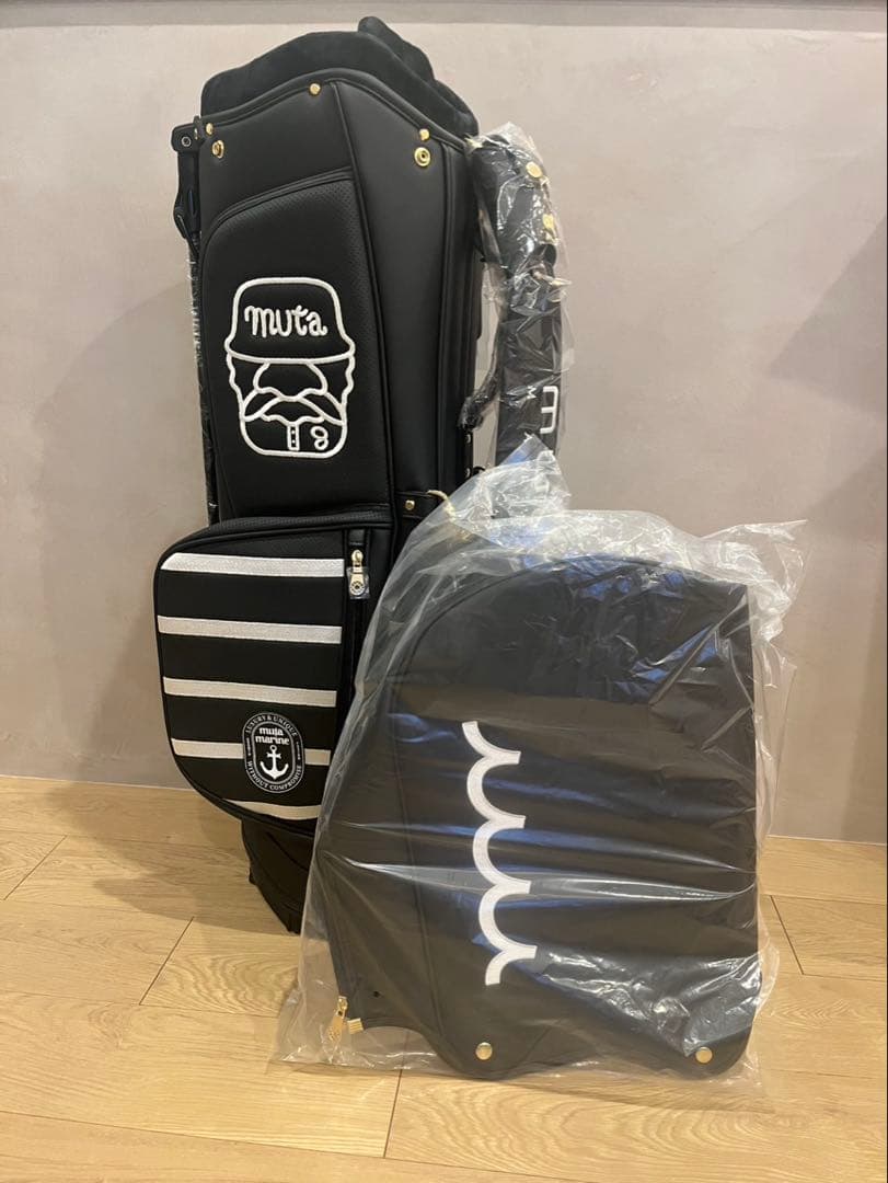 新品未使用 muta MARINE キャディバッグ ブラック ゴルフ