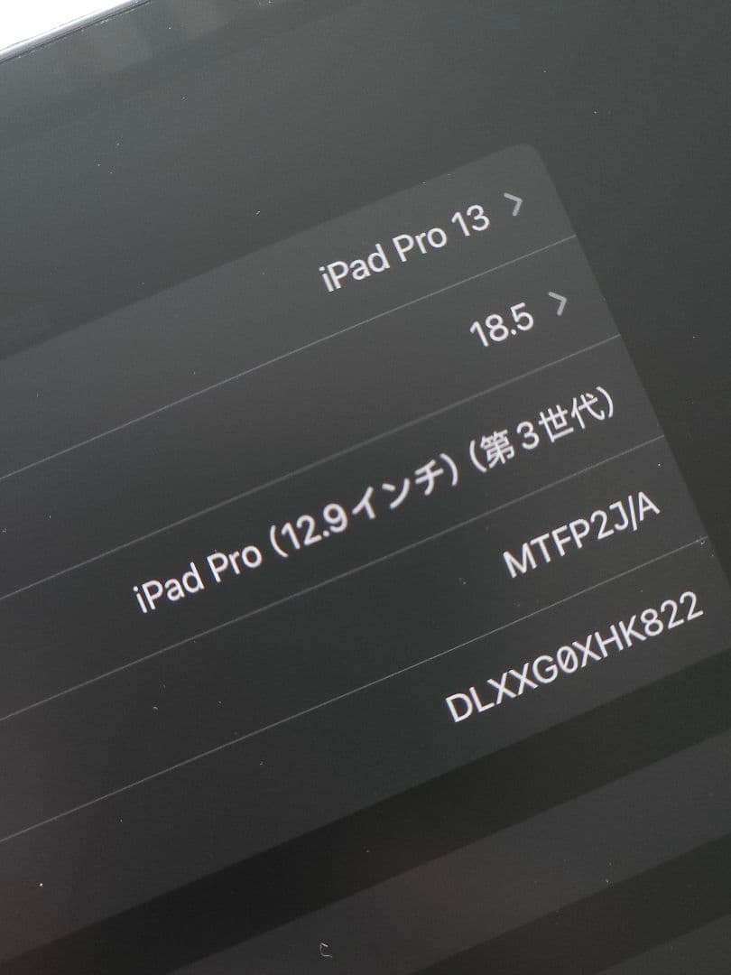 iPad Pro 12.9インチ 512GB スペースグレー 第3世代