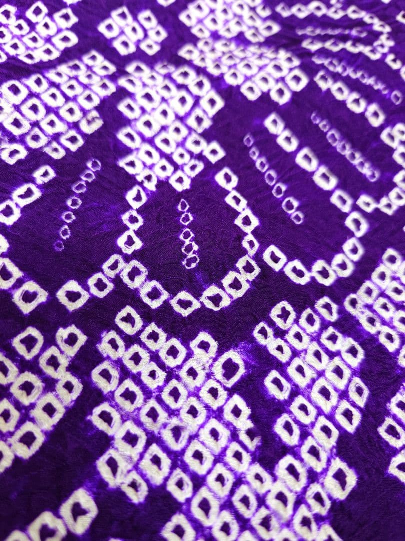 FN12074b 着物 振袖 正絹 絞り 161〜171cm