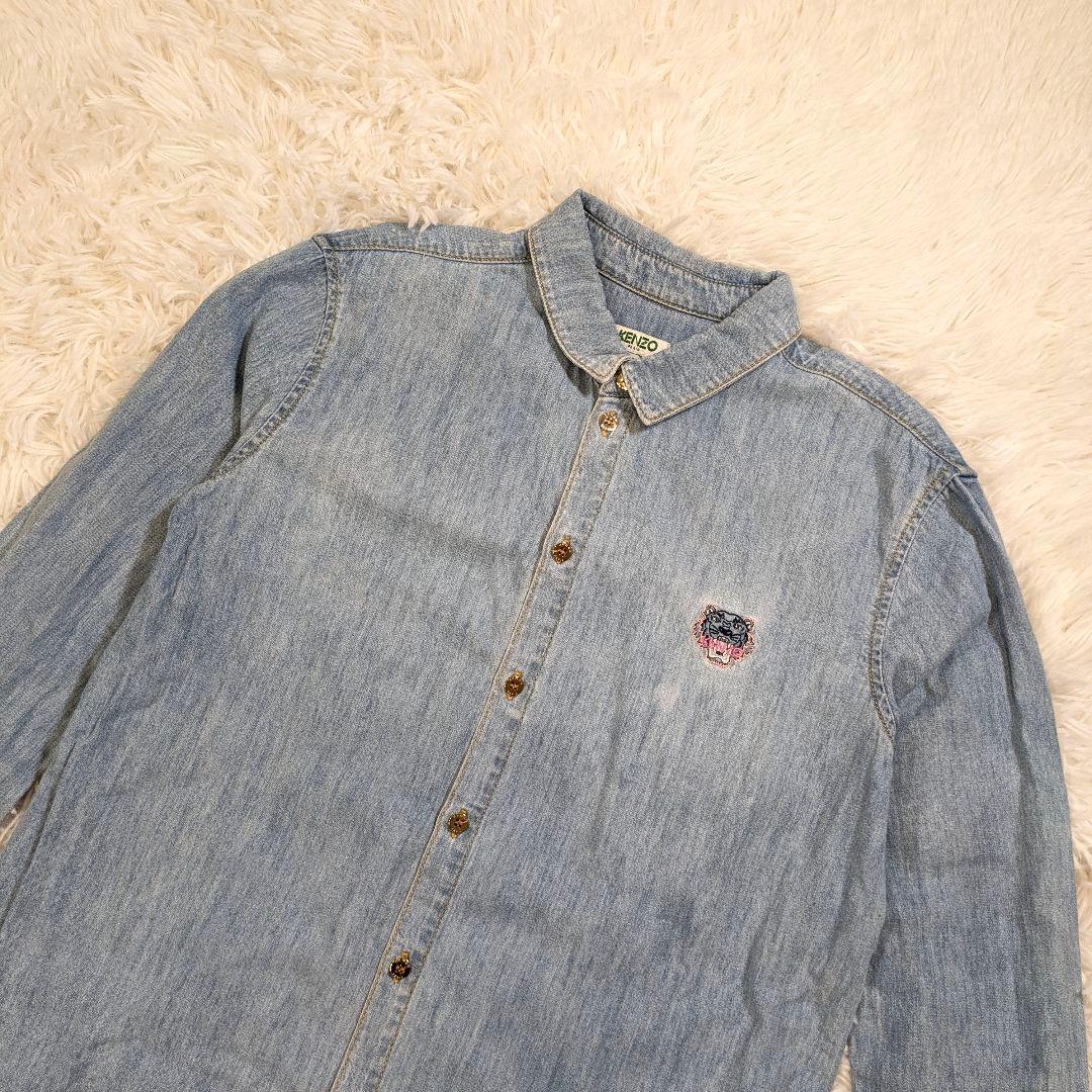 【美品】KENZO 激レア　デニムシャツ サイズ34　虎
