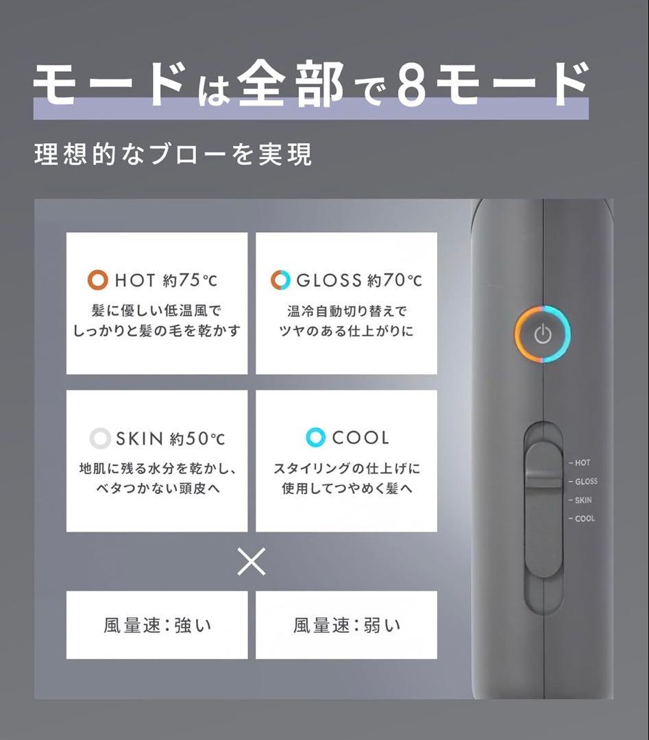 サロニア　スムースシャインドライヤー　ブラック