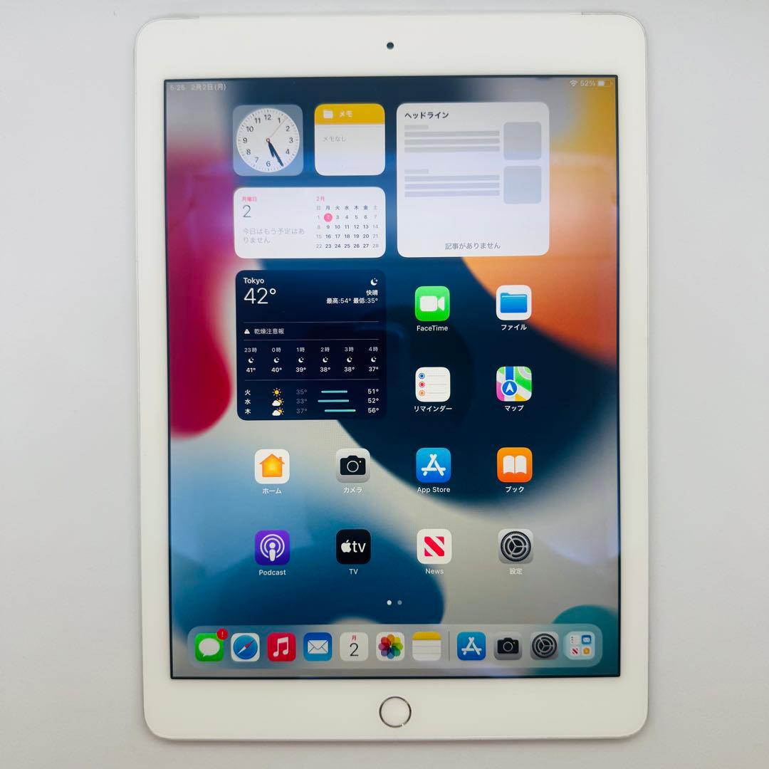 【新品バッテリー】iPadAir2 64GB本体 シルバーDocomo