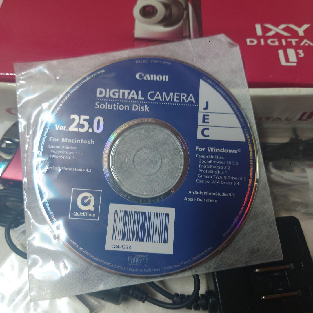 Canon IXY DIGITAL L3 レッド 500万画素・箱付き