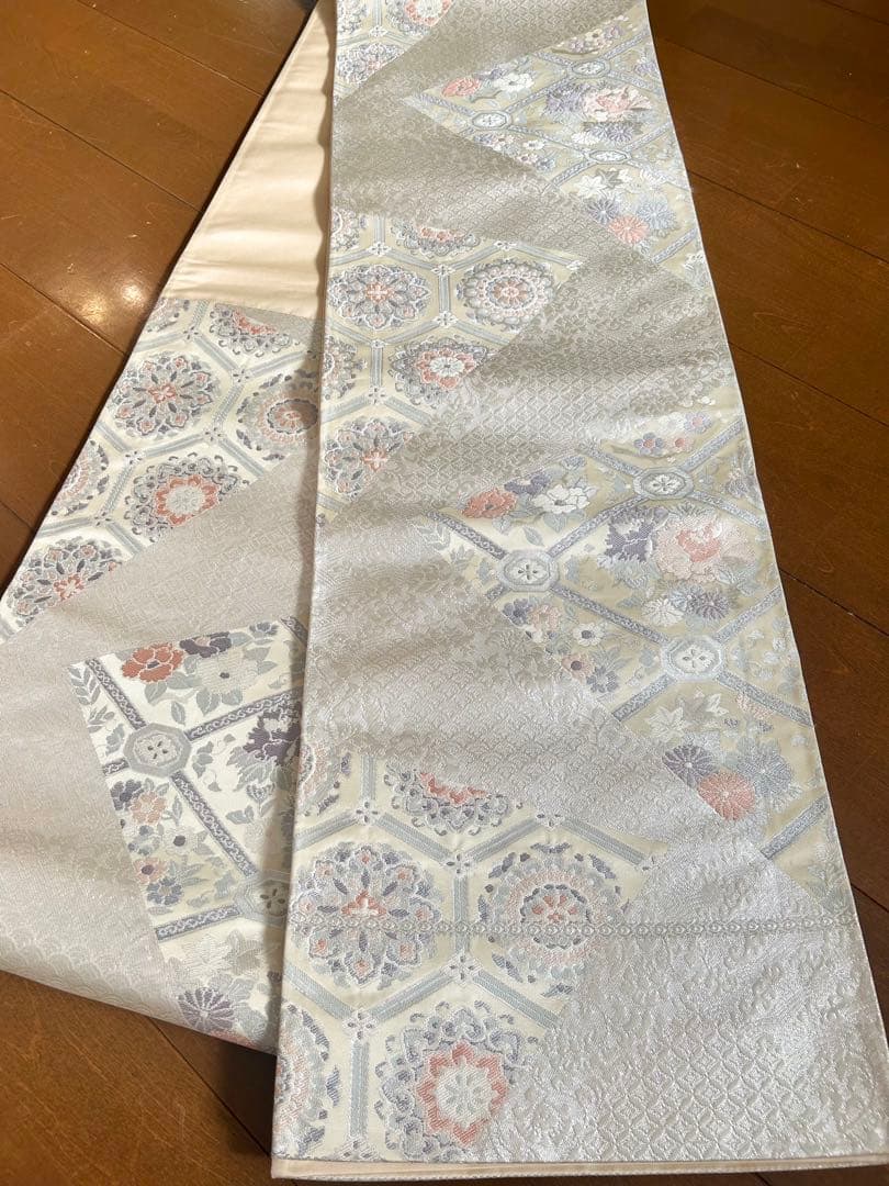 美品　一部しつけ糸付き　総刺繍　正絹訪問着　フルセット4点　入学式　七五三