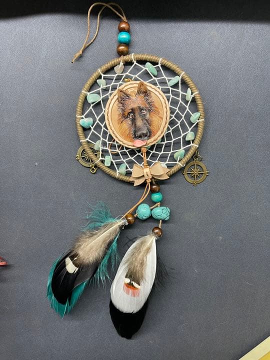 レザークラフト　本革　ペット　マグネット　アクセサリー　オーダーメイド