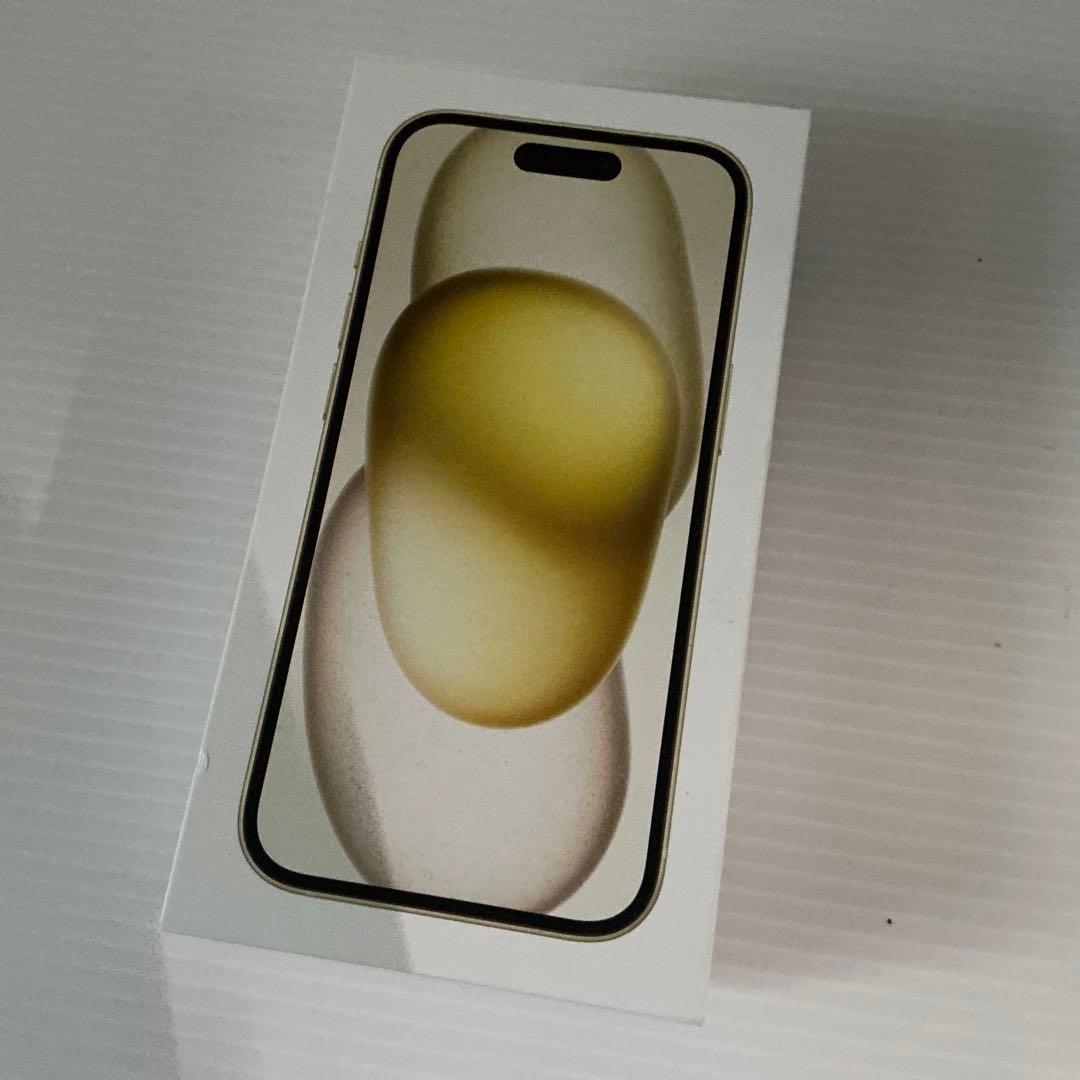 iPhone 15イエロー+ USB-Cケーブル・ケース128GB SIMフリー