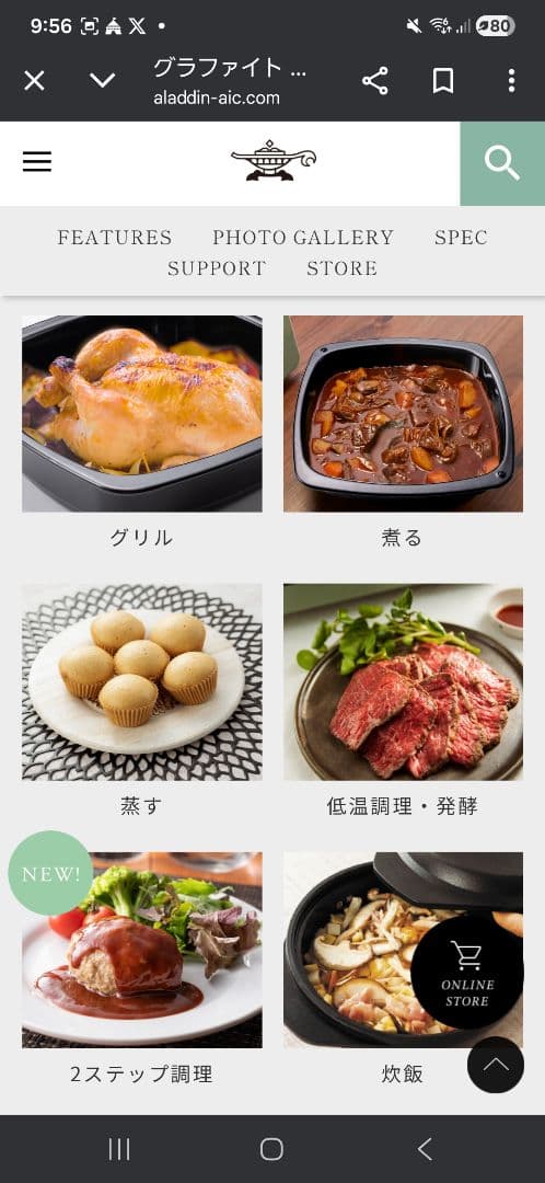 Aladdin グラファイトヒーター トースター AET-GP14B(G)