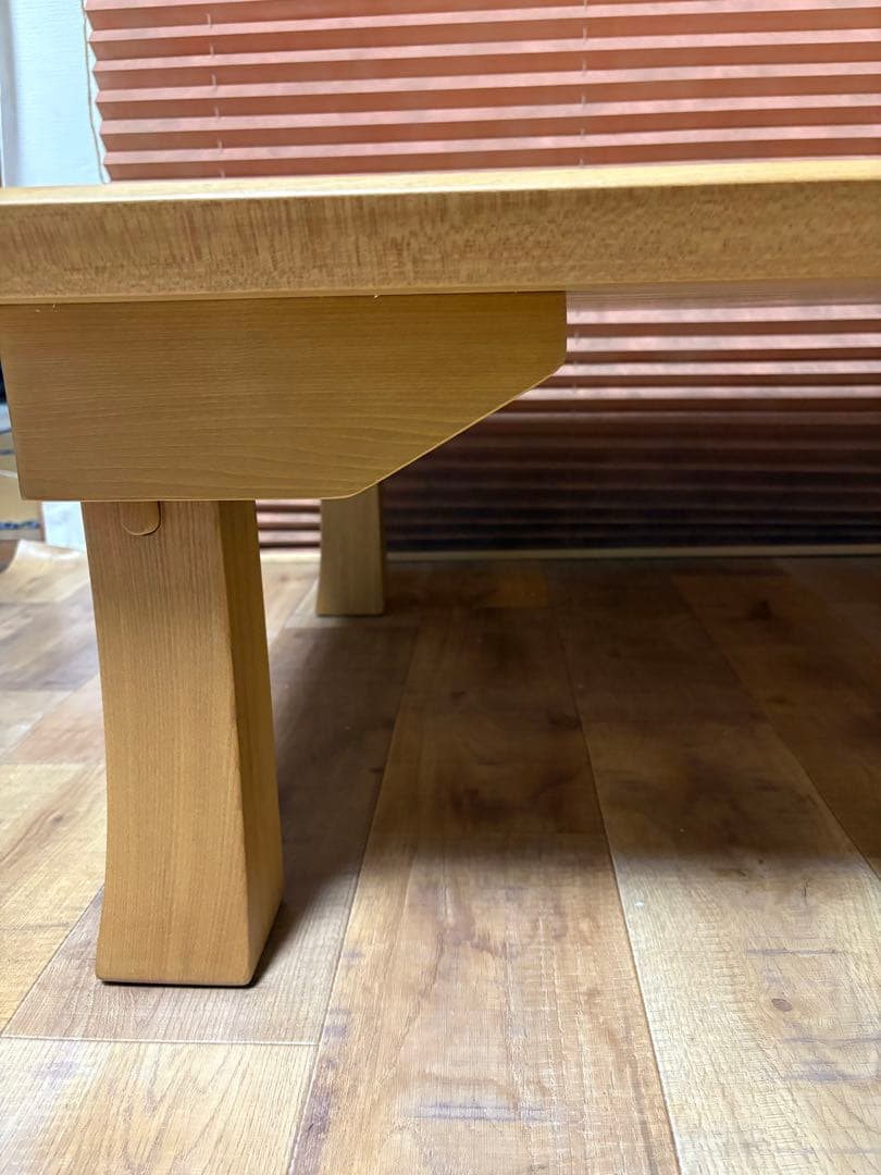 光製作所　折脚座卓　座卓　未使用品　タモ材　折りたたみ