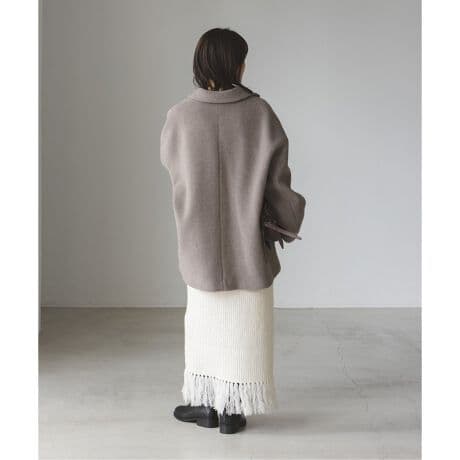 NOBLE　MTRオーバーPコート36　ベージュ