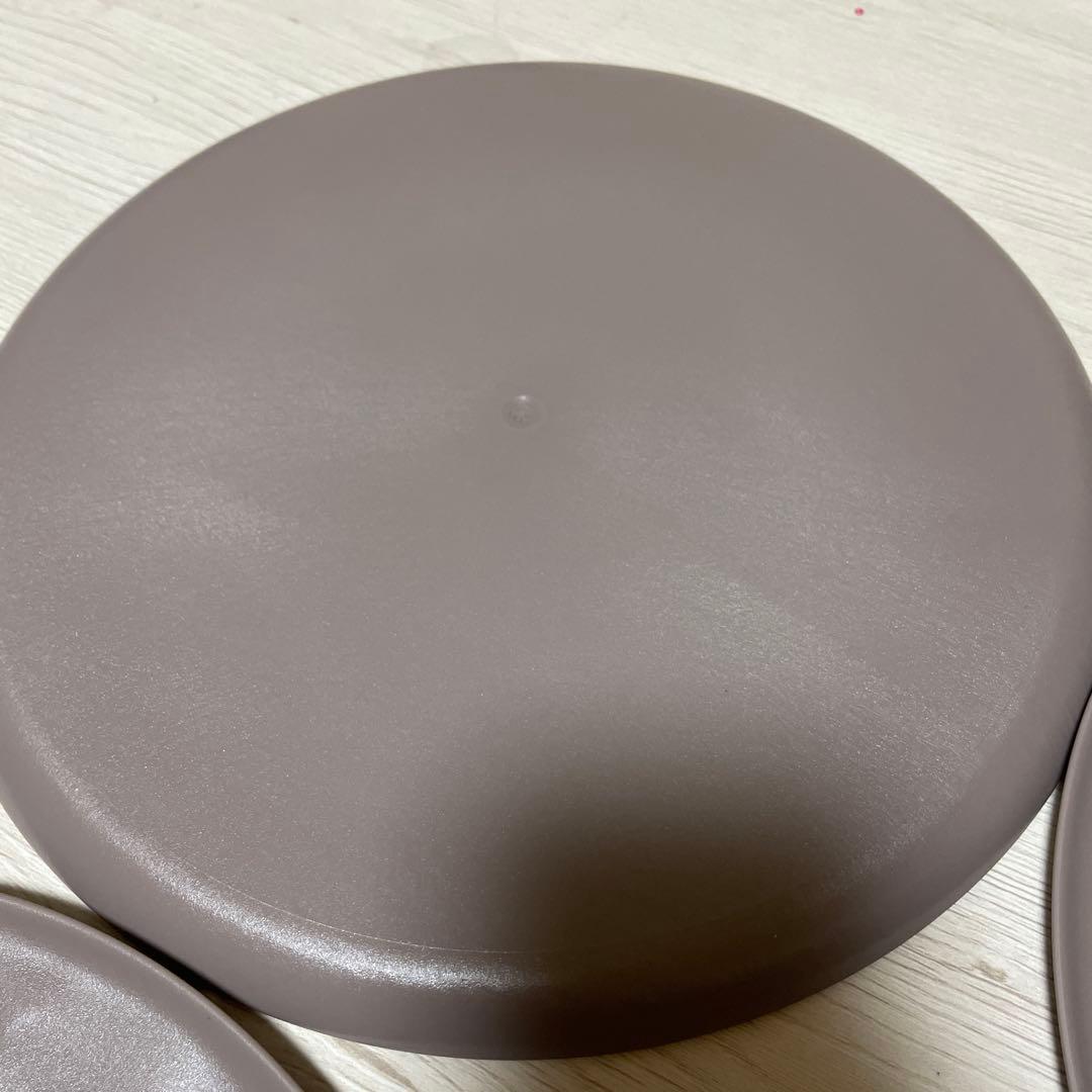 エイラス ARAS 大皿 27cm ピンクグレー 4枚セット 豆皿スクープ4枚付