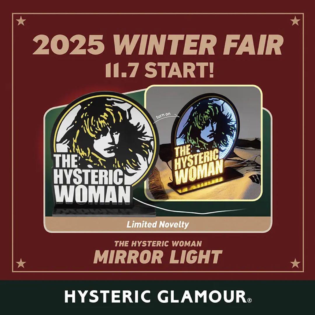 THE HYSTERIC WOMAN ミラーライト　ノベルティ