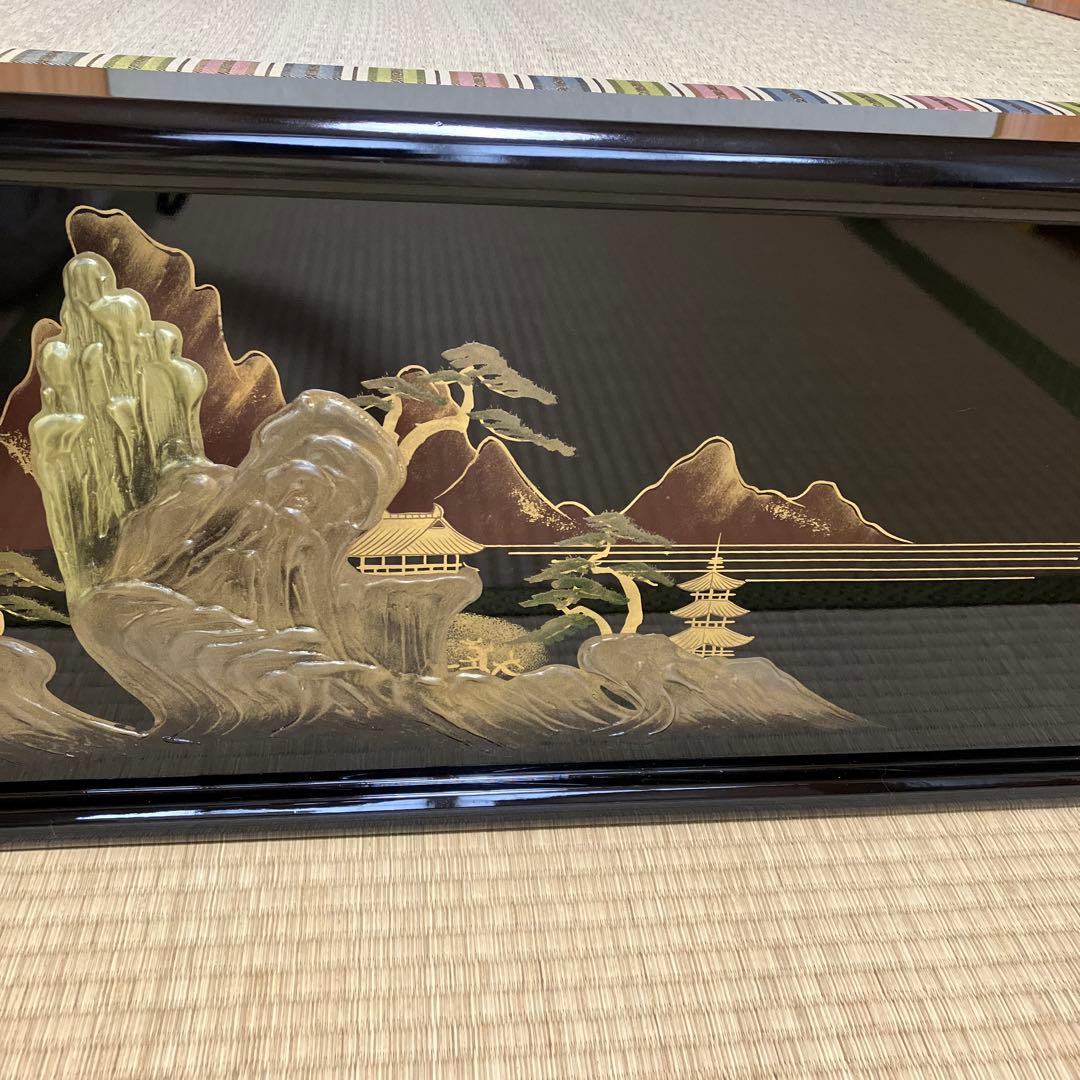 平飾り台　五月人形　畳台座　木製黒塗台　端午の節句　子供の日　鎧兜