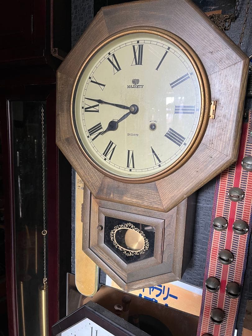 タケダゼンマイ振り子時計、タケダ時計、マジェスティ ゼンマイ振り子時計、昭和