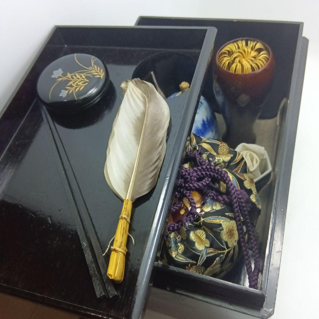 茶道具・茶箱10点セット、美品