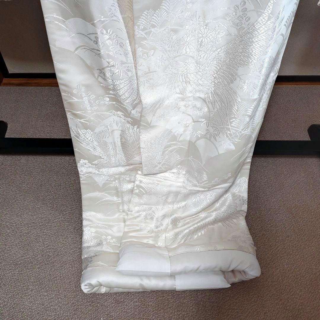 白無垢・色打掛 鶴と草花の唐織D