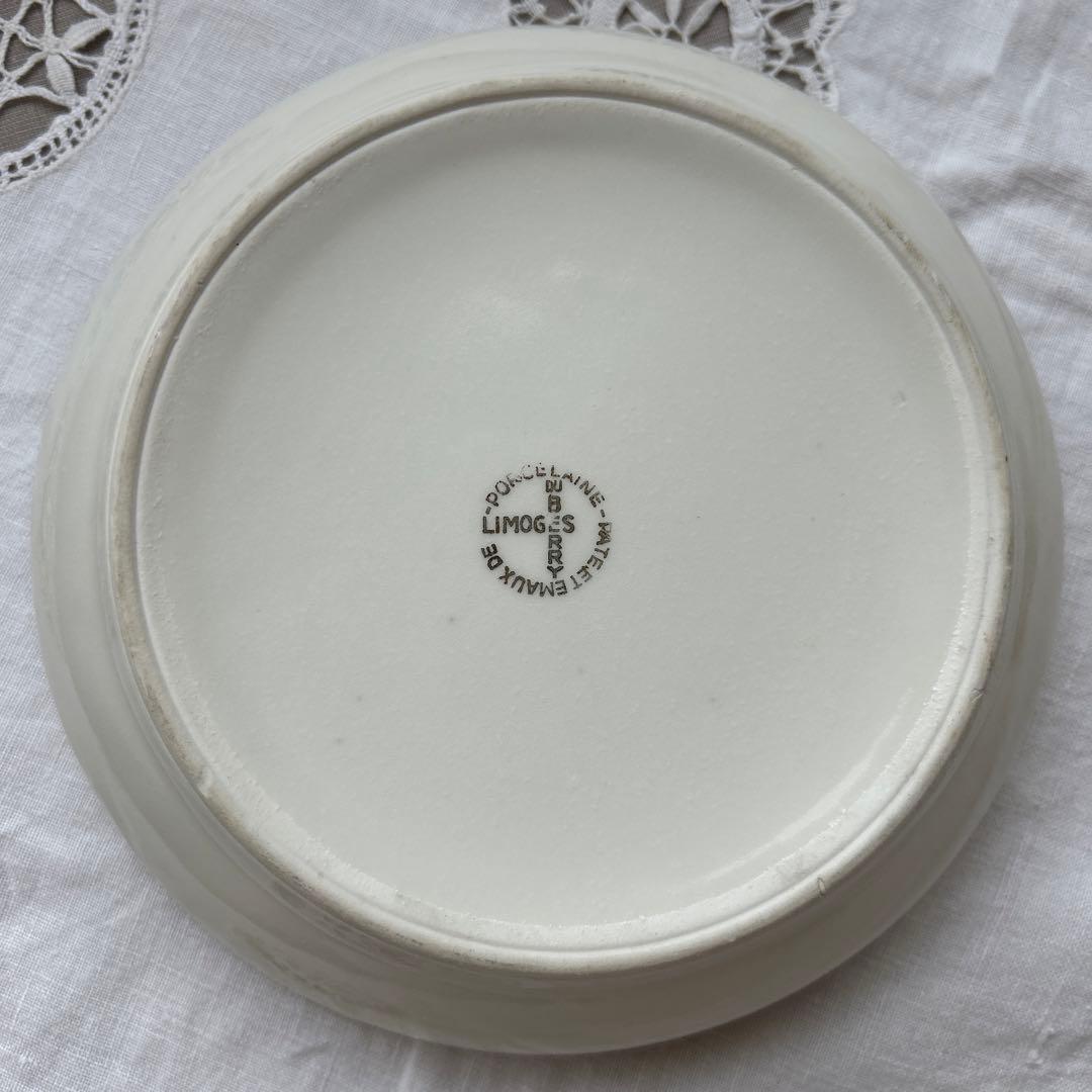 リモージュ　子供キッズ柄　プレート皿3枚セット　フランスアンティーク