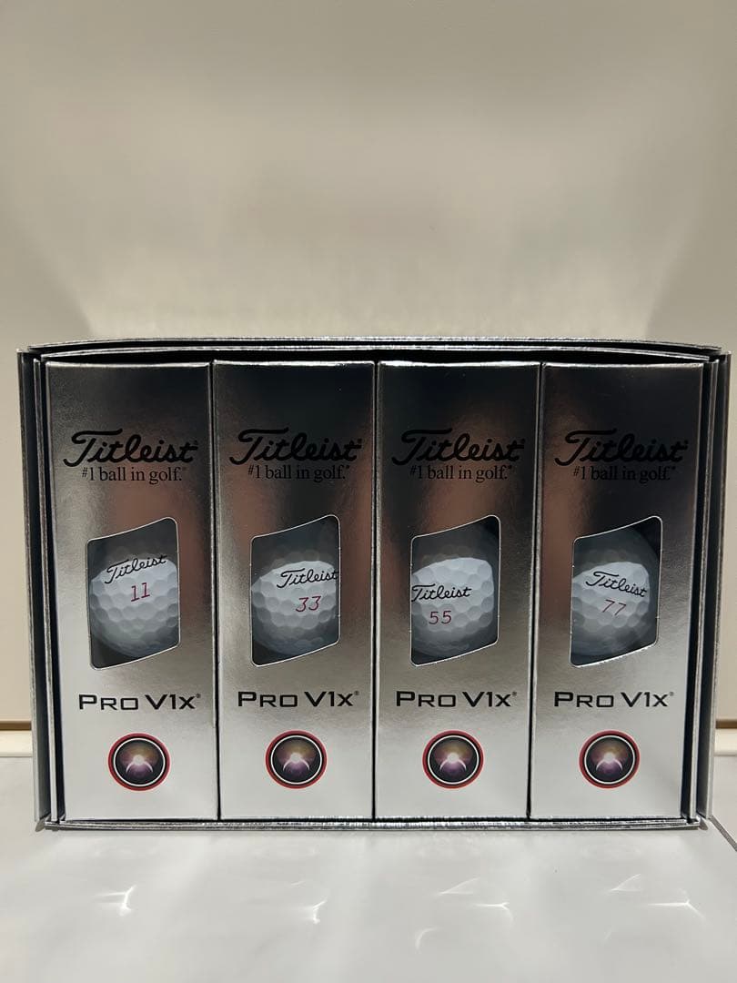 タイトリストプロV1XPROV1Xゴルフボール25年ダブルナンバー5ダース60個